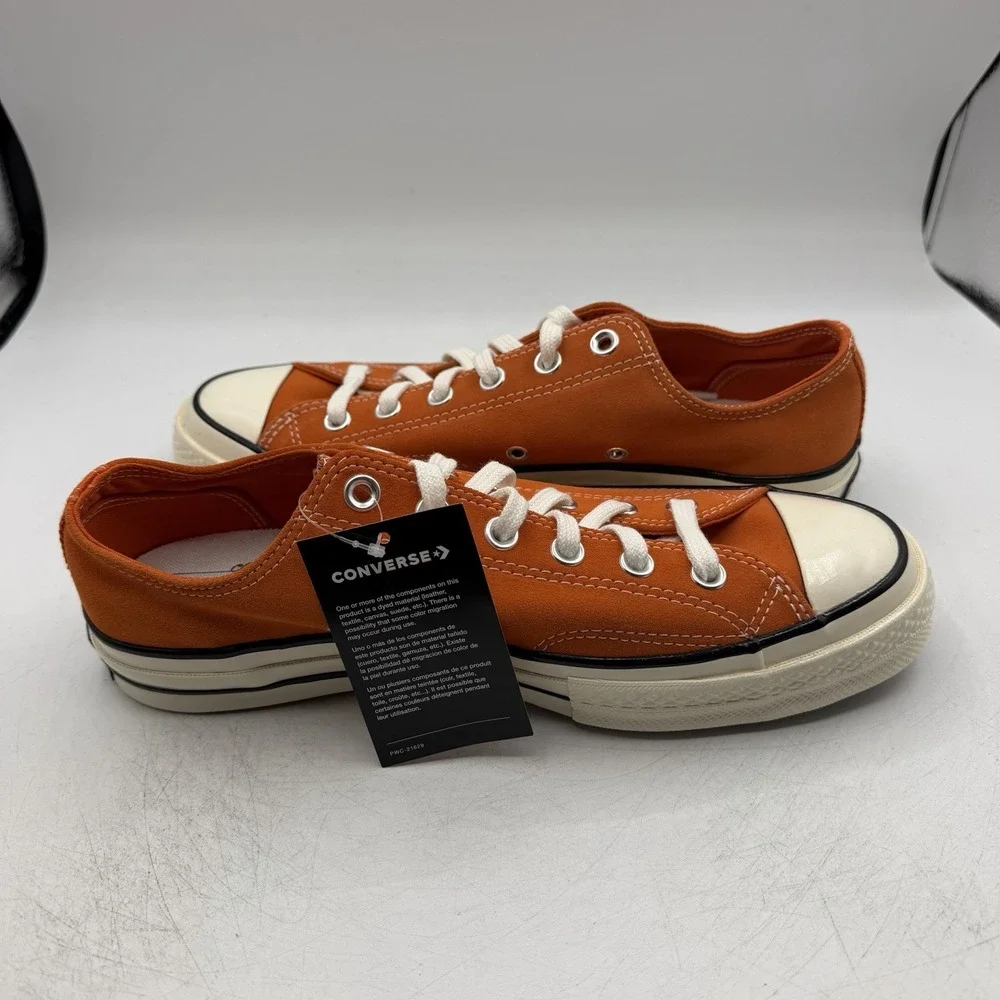 Converse Chuck 70 Ox Suede Shoes Mens 9 Womens 11 Campfire Orange CTAS 166217C